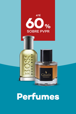 Perfumes Homemcom destaque promocional de at&eacute; 60% sobre pre&ccedil;o de Venda ao P&uacute;blico Recomendado